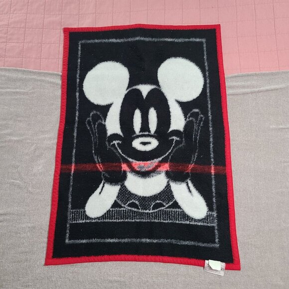 Biederlack Disney Mickey Mouse Vintage Crib Blanket 36”x 26” Acrylic - Picture 2 of 4